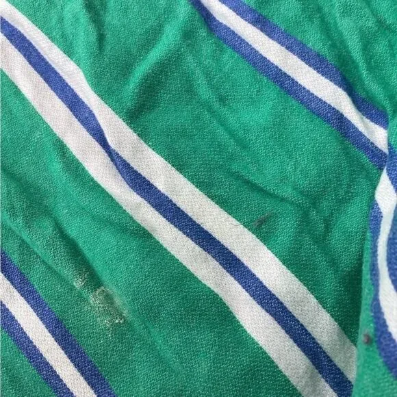 Country Club Chic Cleobella Jade stripe bardot jumpsuit sz large - Picture 6 of 8